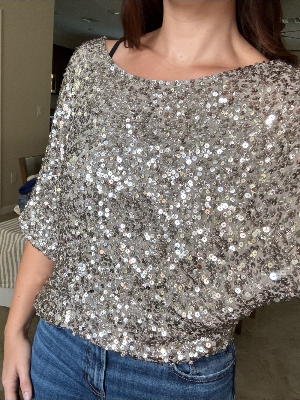 Vince Sequin Slouchy Top